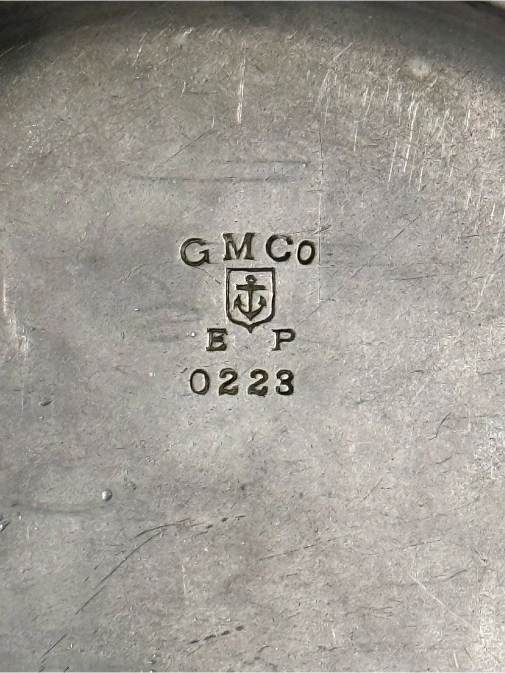 Gorham GMCo Silver Plate Monogram D Coaster Butter Pat Plate 0223 Vintage 6